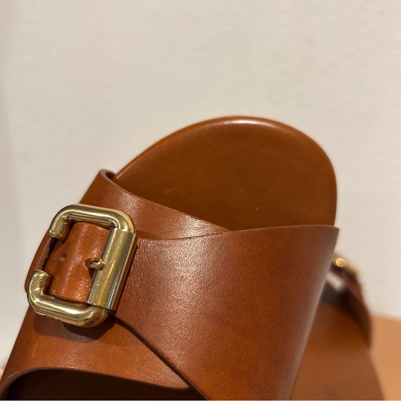 Chloé Jeannette Platform Slide Sandals in Ginger Brown, Size 40, New in Box - Picture 10 of 14
